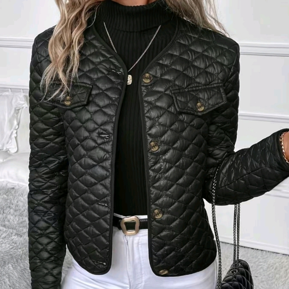 Black Quilted Jacket